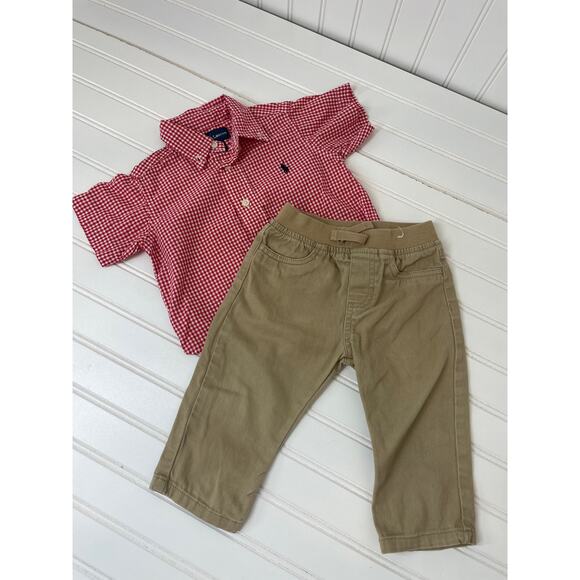 The North Face Ralph Lauren Garanimals Overall Short Pants Bundle Size 12-18 mo - Picture 5 of 10